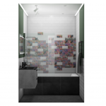 Плитка Kerama Marazzi Панно Граффити из 9 частей 9,9х20 (размер каждой части) 20х89,1 — изображение 3