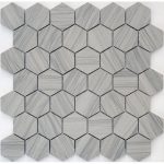 Мозаика LeeDo & Caramelle Marmara Grey POL hex (чип 23x40) 28,9х29,2
